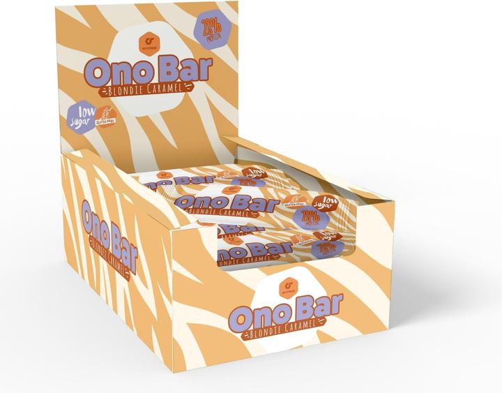 Immagine prodotto Go Fitness Barretta Nutrition Ono 12 x 40 g, Caramello (Caramel, 12 pz., 480 g)