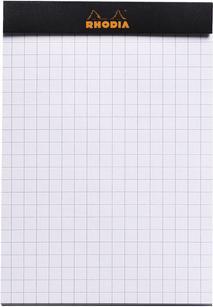 Actual product image Rhodia Blocks stapled 80g Basics (A1, Checked, Soft cover)