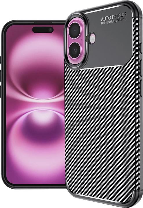 Produktbild Techsuit - CarbonFiber - iPhone 16 Plus - Black (Apple iPhone 16 Plus)