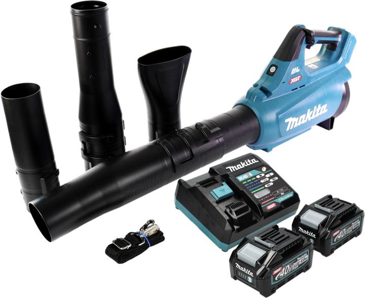 Image du produit Makita UB 001 GM201 Souffleur de feuilles à batterie 40 V max. Brushless + 2x batterie 4,0 Ah + chargeur (Fonctionnement sur batterie, Aspirateurs à feuilles)