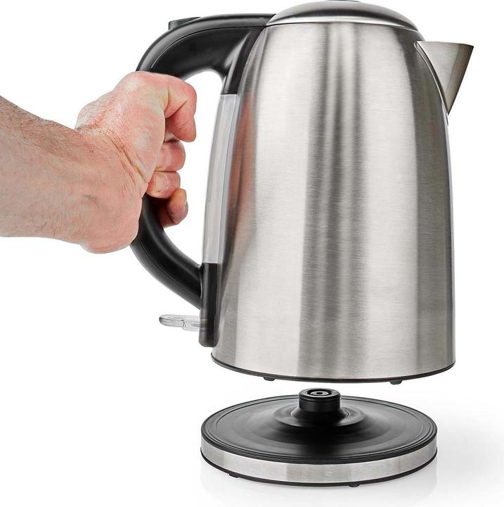 Actual product image Nedis Kettle - 360° rotating base - Concealed heating element - Strix control - Dry-boil protection - (1.70 l, EU plug)