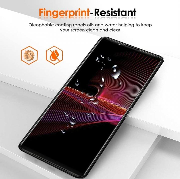 Actual product image Screenguard Sony Xperia 1 III Full Screen Protective Glass Film 2.5D 9H (1 Piece, Sony Xperia 1 III)