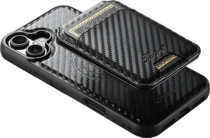 Image du produit Ueli Express Étui magnétique en carbone avec porte-cartes amovible (Apple iPhone 16)