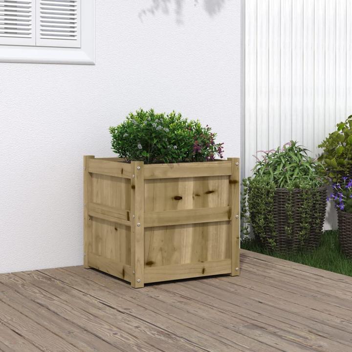 VidaXL Planter 50x50x50 cm pine wood