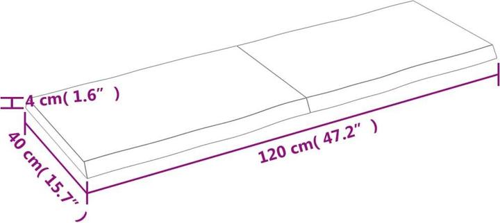 Actual product image VidaXL Nili (120 x 40 x 4 cm)
