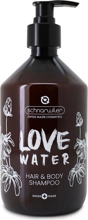 Actual product image Schnarwiler LOVE WATER Hair & Body Shampoo Echinacea (500 ml, Liquid shampoo)