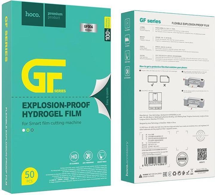 Immagine prodotto Hoco G006 HD PHONE HYDROGEL PELLICOLA TRASPARENTE 50 PZ. (50 Pezzo/i, Universale)