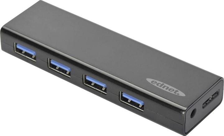 ednet Hub USB 3.0, 4 ports, y compris le bloc d'alimentation (USB-A, 4 Ports)
