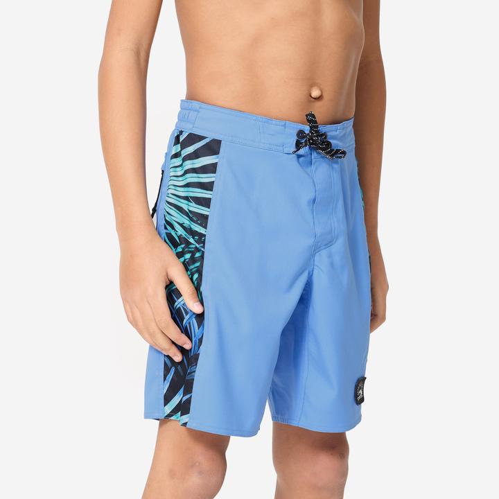 Olaian Boardshorts Surfen Jungen 900 Band blau (8, 9, 10)
