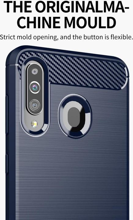 Image du produit Cadorabo TPU Ultra Slim carbon edelstahl Combi Cover (Samsung Galaxy A20s)