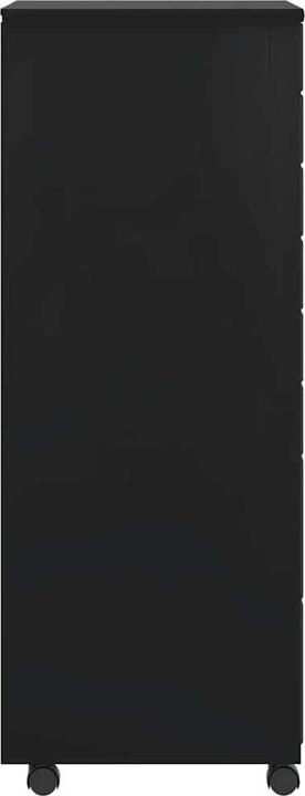 Image du produit VidaXL Rollschrank mit Schubladen MOSS Schwarz Massivholz Kiefer