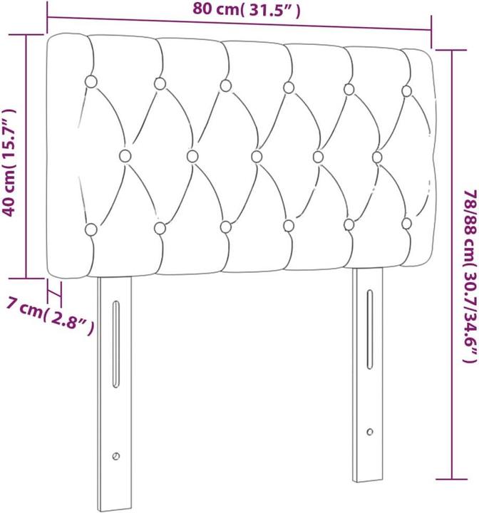 Image du produit VidaXL Fran (80 x 7 x 78/88 cm)