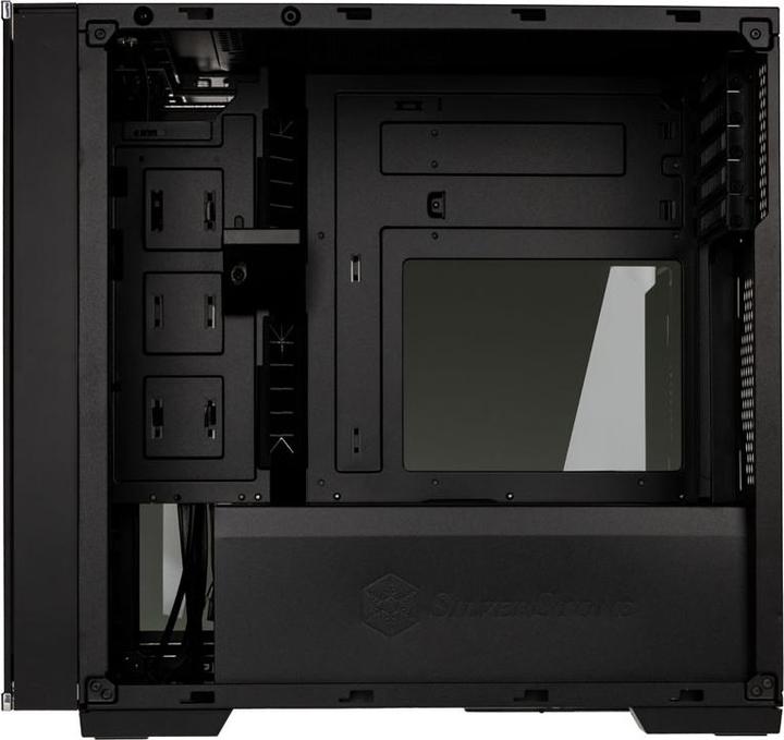 Productafbeelding Silverstone SST-LD01B Lucid Micro ATX Toren, TG (Mini-ITX, Mini-DTX)