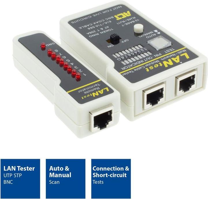 Immagine prodotto Intronics Tester LAN - UTP/FTP/BNC