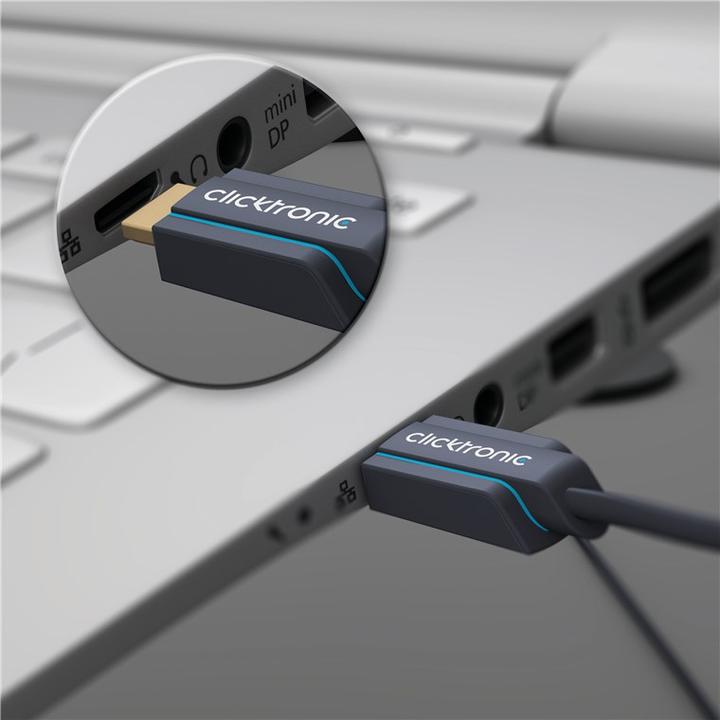 Actual product image Goobay Clicktronic High Speed HDMI Cable Ethernet (1 m, HDMI)