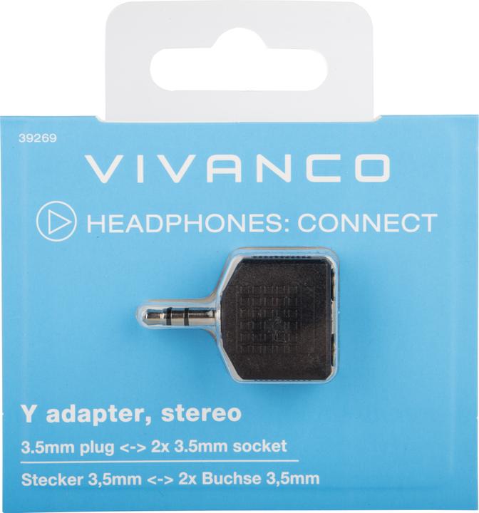 Actual product image Vivanco Audio adapter (Jack adapter)