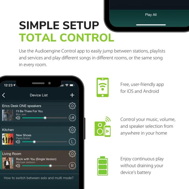 Image du produit Audioengine A1 Bluetooth Musique à domicile (1 pièce, 60 W)