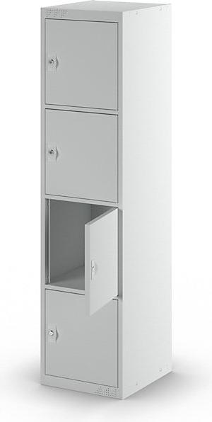 Image du produit kaiserkraft Armoire à casiers avec 4 casiers individuels (45 cm, 180 cm)
