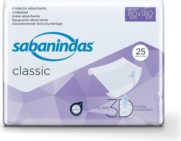 Produktbild Sabanindas Classic Bettauflage 80x180 - Saugfläche 60x90 (25 x)