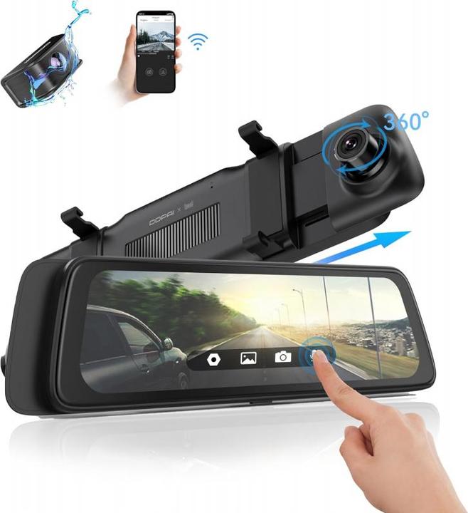 Image du produit DDpai Caméra Dash Mola E3 1440p (Récepteur GPS, WiFi, Microphone intégré, Indicateur intégré, 2K)