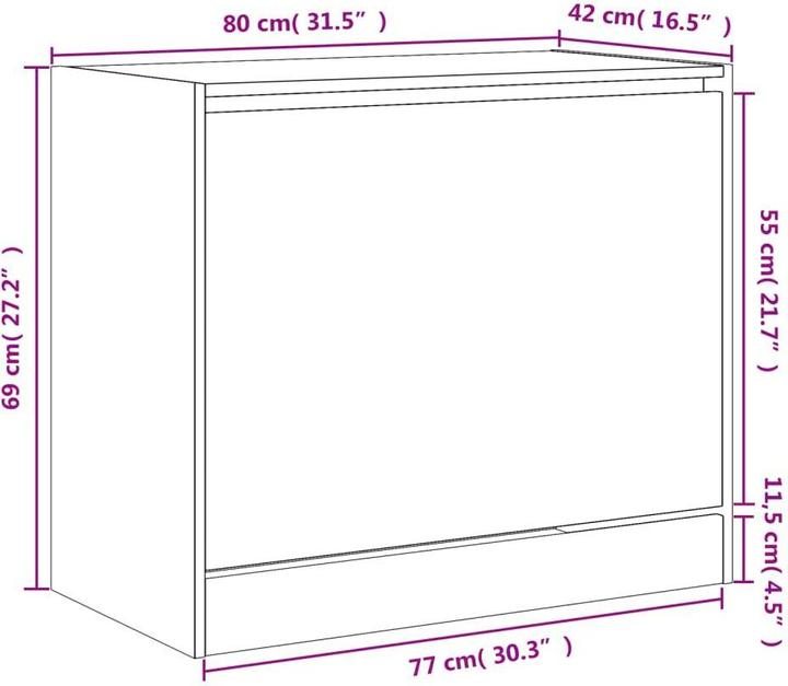 Image du produit VidaXL Jennica (80 x 42 x 69 cm)
