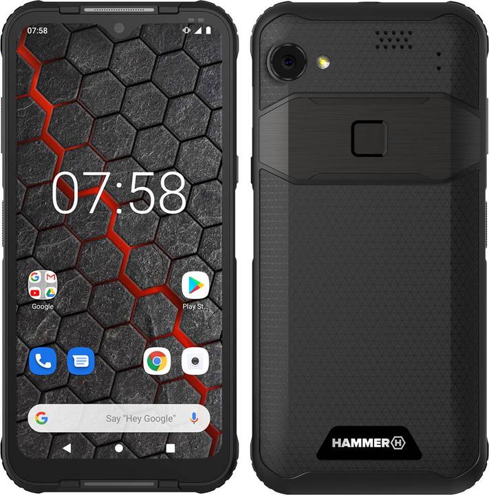 Produktbild Myphone HAMMER Blade 3 (6.2 Zoll) Dual-SIM Android 10.0 USB Typ-C (64 GB, Schwarz, 6.20", SIM + eSIM, 48 Mpx, 4G)