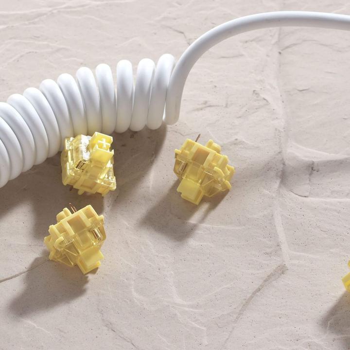 Actual product image Akko V3 Pro Cream Yellow