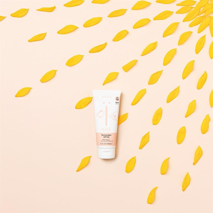 Actual product image Naïf Sunscreen (Suntan cream, SPF 50, 100 ml, 133 g)