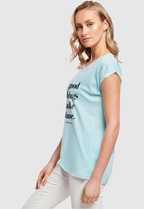 Immagine prodotto Merchcode Maglietta da donna "Le cose belle richiedono tempo" - 117487 (3XL)