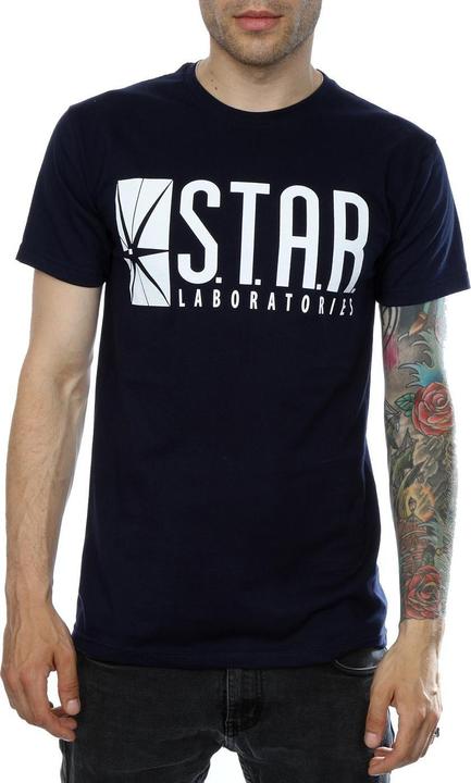 Actual product image Mens The Flash STAR Labs T-Shirt (XL)