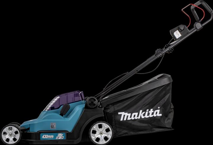 Produktbild Makita DLM432PT2 Akku-Rasenmäher 2X18V, 43cm, 2X5,0Ah Li-Ion DC18RD, 3 (Akkubetrieb)