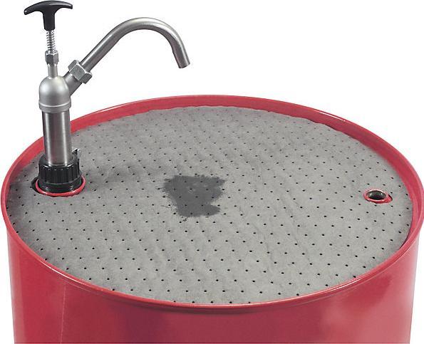 Actual product image New Pig Universal absorbent sheeting 210 l drum lid matting, pack of 25, Ø 560 mm. (25 pcs.)