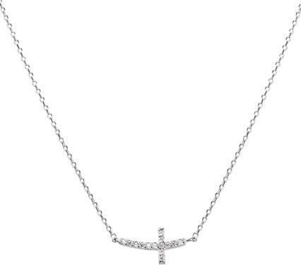 Produktbild Beneto Silver necklace with a cross AGS546 / 47