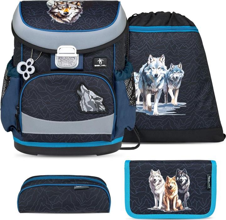Produktbild Belmil MINI FIT Schulrucksack-Set Wolves Pack (17 l)