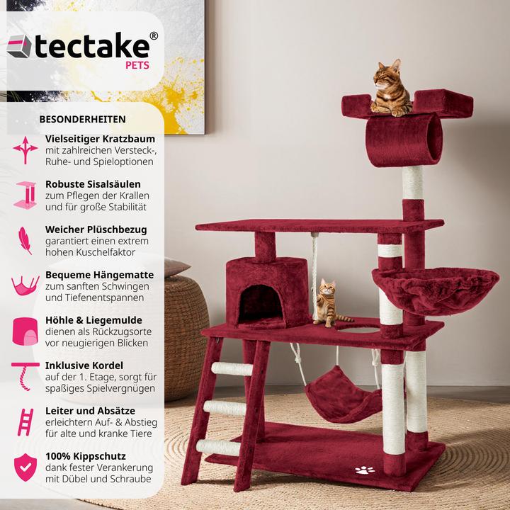 Image du produit tectake Marcel (141 cm, Vin rouge)