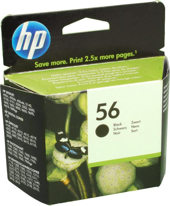 Produktbild HP 56 - 19 ml - Schwarz - Original - Blisterverpackung (BK)