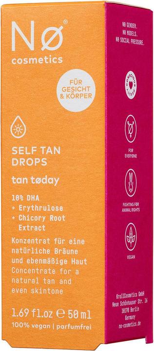 Actual product image Nø Cosmetics tan tøday Self Tan Drops (50 ml)