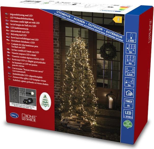 Produktbild Konstsmide LED Baummantel gefrostet 1080 ww LED aussen (5 m)