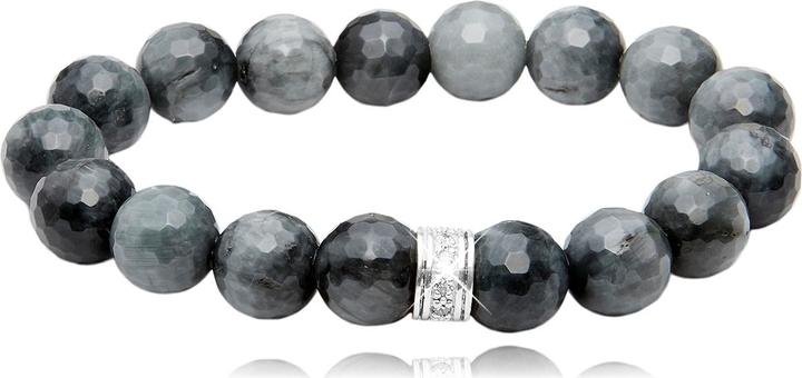 Produktbild Leyda Katzenauge Armband mit Silber & Zirkonia (Silber 925, Stein, syntetischer Stein)