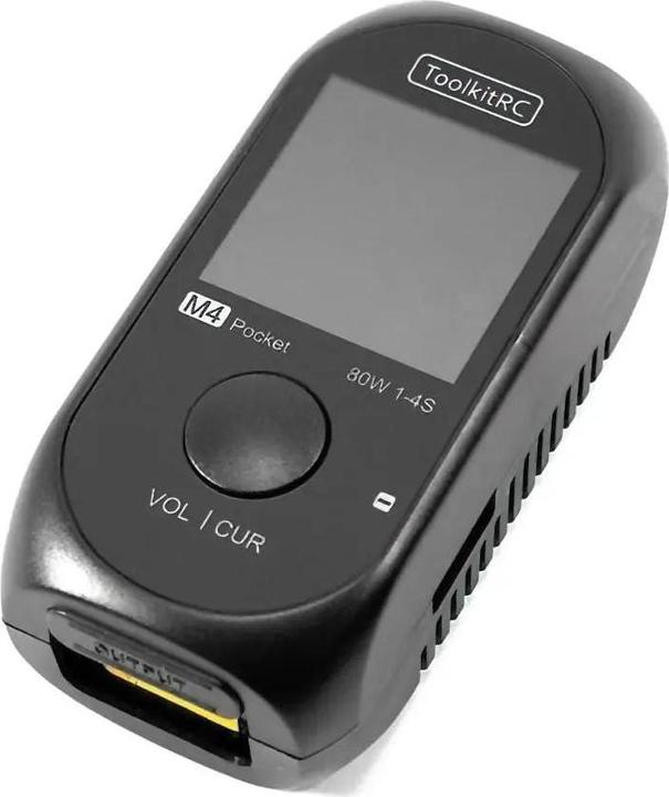 Actual product image Dronefactory ToolkitRC M4 Pocket 80W 1-4S compact charger with USB-C in/out