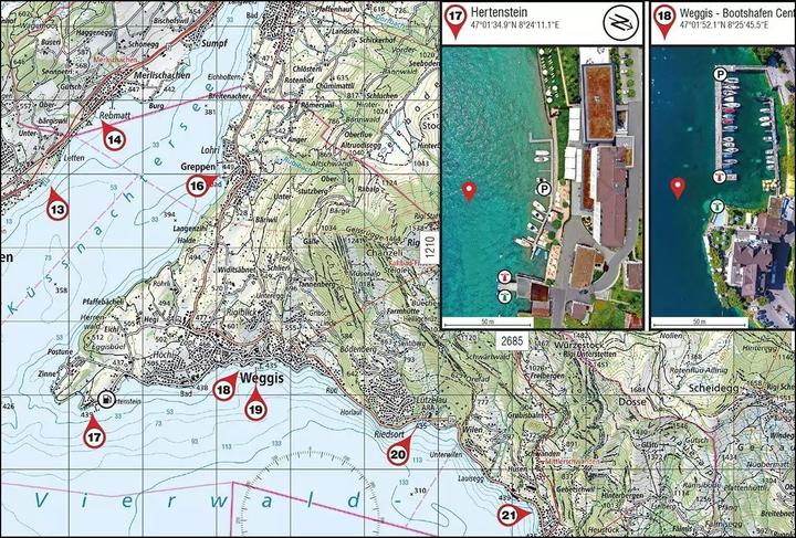 Immagine prodotto Seekarte Map 3, Vierwaldstättersee
