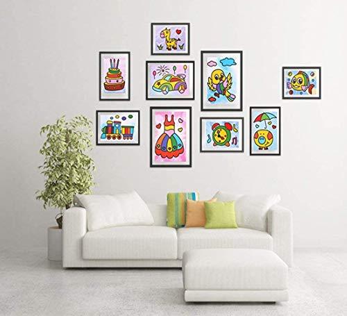 Produktbild Activity Board Sand Malerei Karten Kunst Kinder Färbung DIY Papier Handwerk Kit mit 12 Flaschen färben Sand für