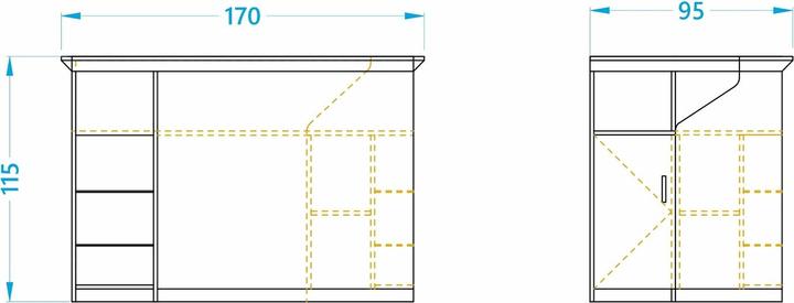 Produktbild Alpeda Golden Desk