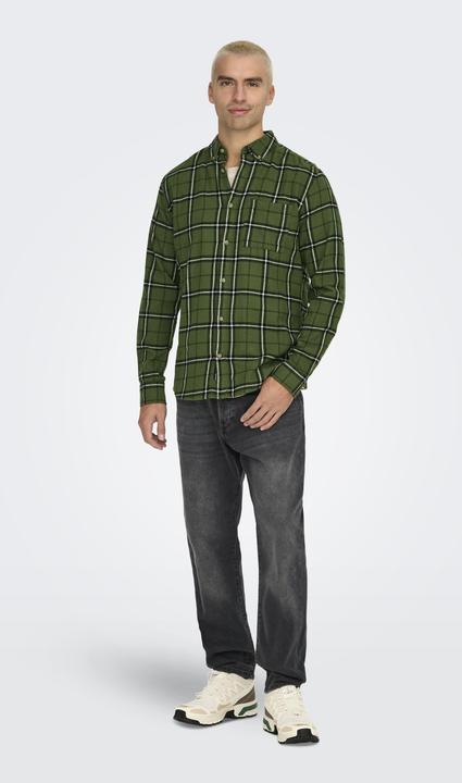 Actual product image Only & Sons Onsral Ls Slim Check Shirt (XS)