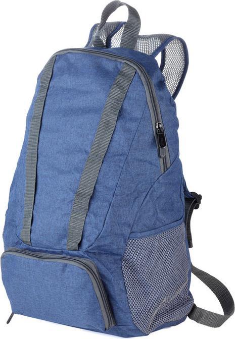 Actual product image Troika BAGPACK Foldable backpack, polyester, blue/grey (12 l)