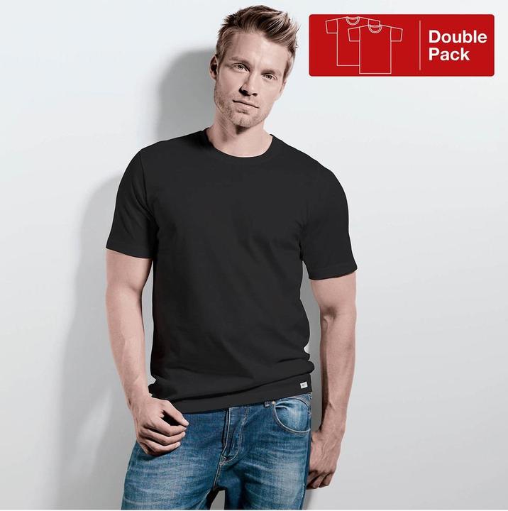 Image du produit ISA Bodywear Chemise à manches courtes, col rond, double paquet (XL)