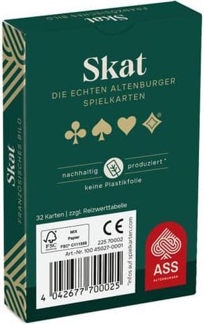 Image du produit ASS Altenburg Étui en verre Skat 22570001 (Allemand)