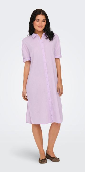 Actual product image JdY Locker geschnitten Hemdkragen Voluminöser Armschnitt Midikleid Kleid (L)