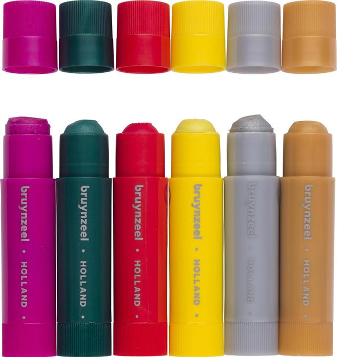 Actual product image Bruynzeel Gouache Sticks Metallic, 6pcs. (Multicoloured, 6 x)
