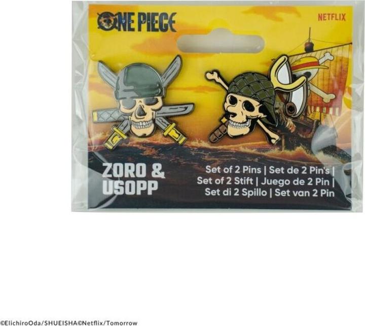 Immagine prodotto Cinereplicas Distintivo a spilla di One Piece confezione da 2 Zoro & Usopp